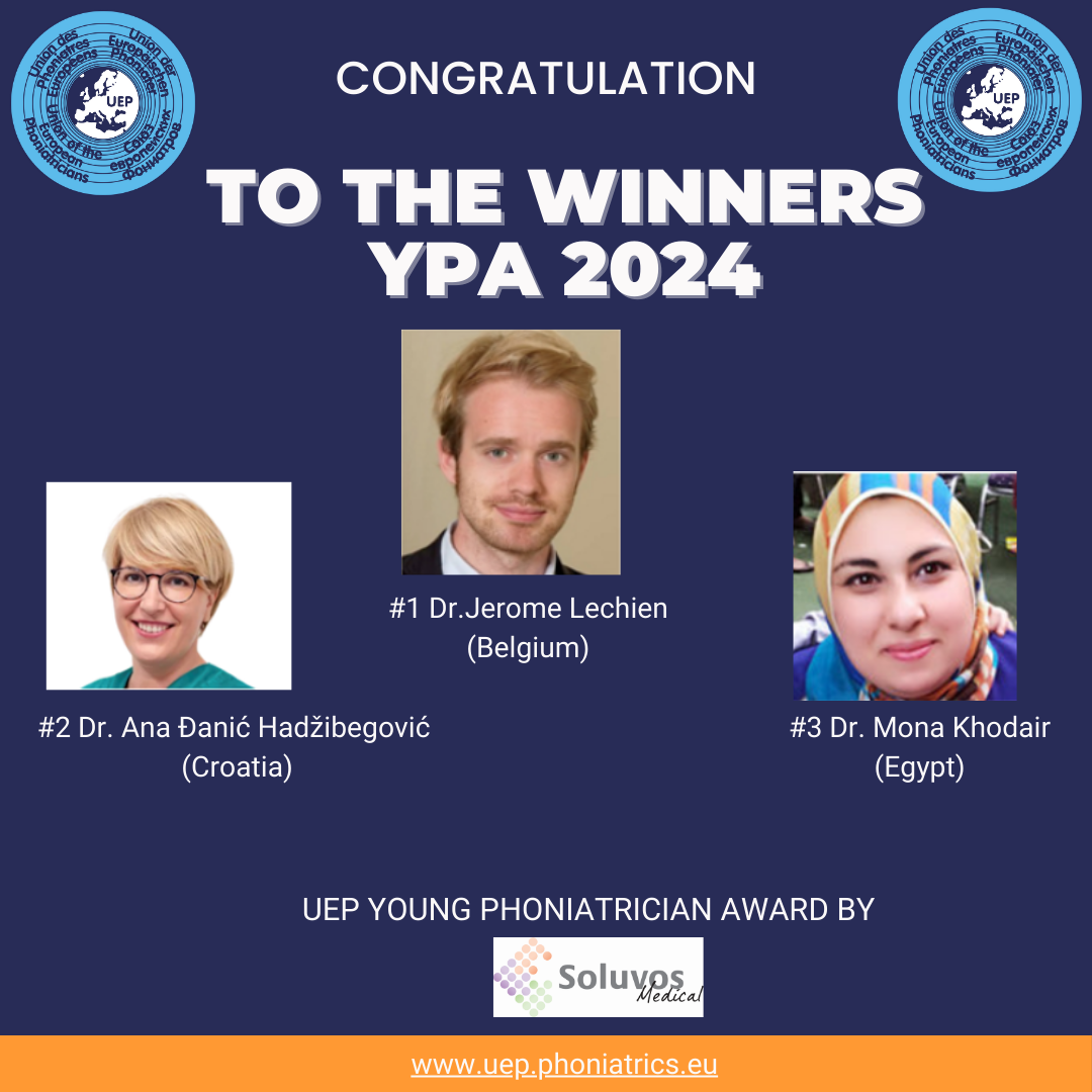 The Winners of the Young Phoniatrics Award (YPA 2024)