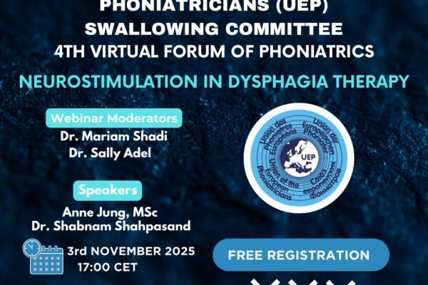 4th Virtual Forum of Phoniatrics: Neurostimulation in Dysphagia therapy, 3rd November 2025