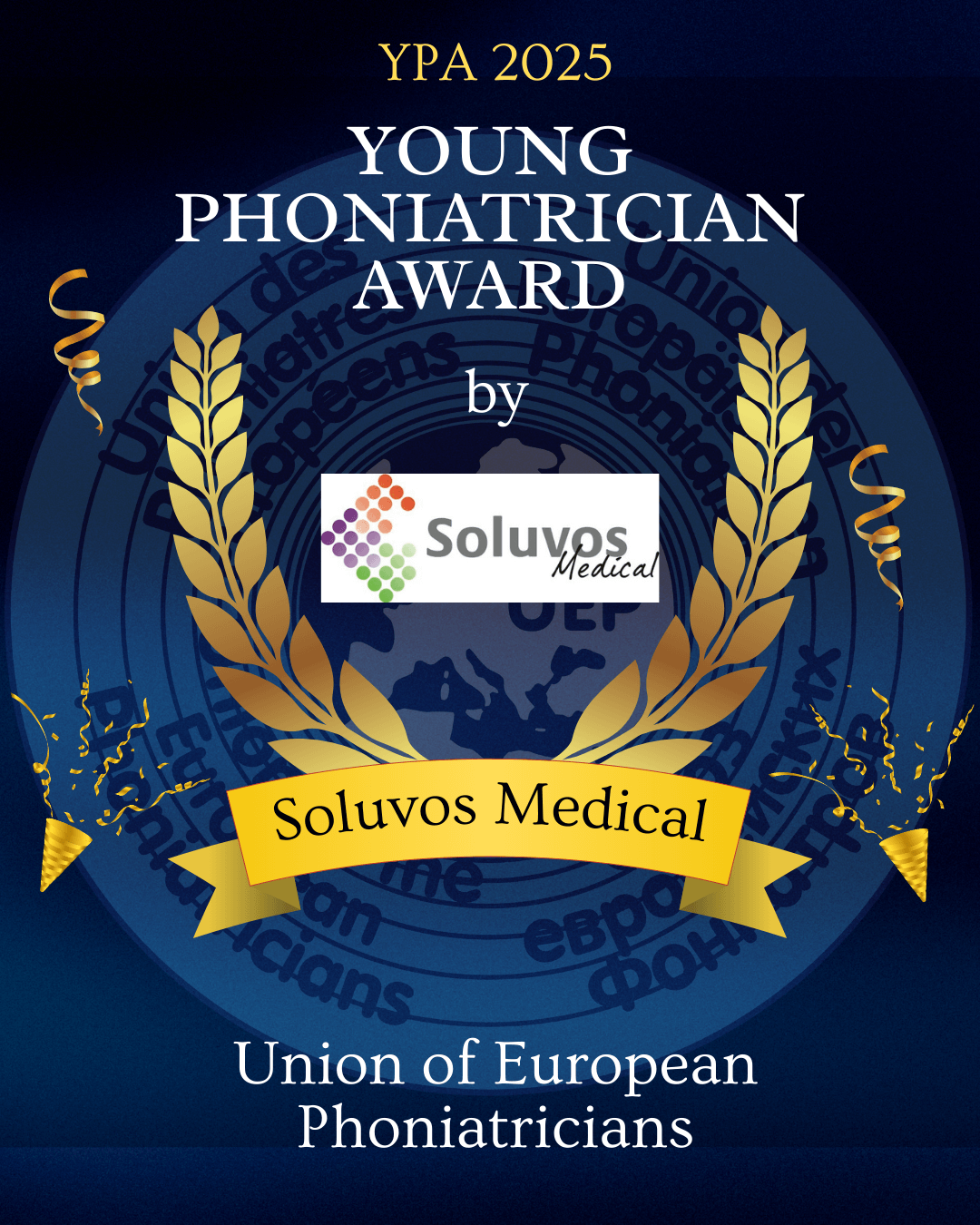 UEP Young Phoniatrician Award 2025 sponsored by Soluvos Medical